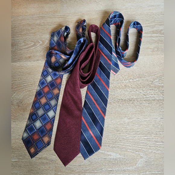 FALL/AUTUMN Themed Tie Collection - Stafford/Crazy Horse - 100% Silk - Picture 4 of 7